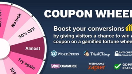 Coupon Wheel For WooCommerce and WordPress Latest