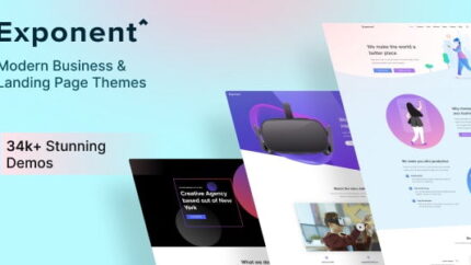 Exponent Modern Multi-Purpose Business WordPress theme Latest