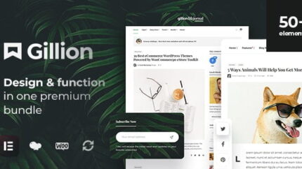 Gillion Multi-Concept Blog/Magazine & Shop WordPress AMP Theme Latest