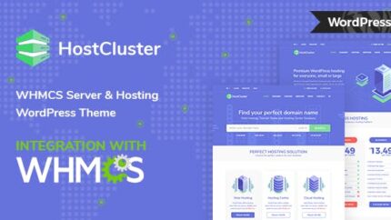 HostCluster WHMCS Server and Hosting Theme 2.3