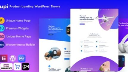 Jupi Product Landing WordPress Theme Latest