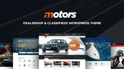 Motors Car Dealer and Rental Theme Latest