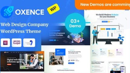 Oxence - Web Design Agency Elementor WordPress Theme Latest
