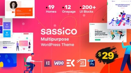 Sassico Saas Startup Multipurpose WordPress Theme Latest