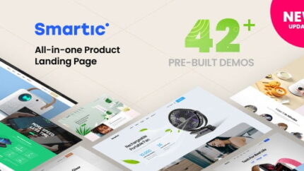 Smartic Product Landing Page WooCommerce Theme