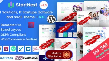 StartNext Elementor IT and Business Theme
