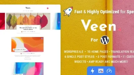 Veen Minimal and Lightweight Blog