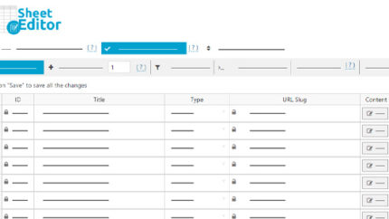WP Sheet Editor