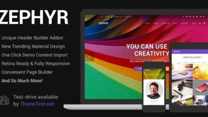 Zephyr Material Design Theme Latest