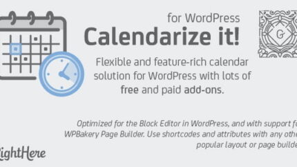 Calendarize it! for WordPress Latest