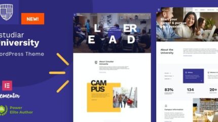 Estudiar College University WordPress Theme