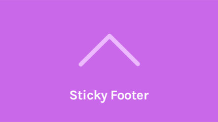 OceanWP Sticky Footer