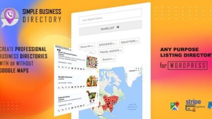 Simple Business Directory with Maps, Store Locator, Distance Search Latest