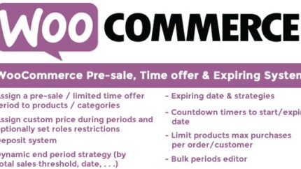 WooCommerce Pre sale Time And Expiring