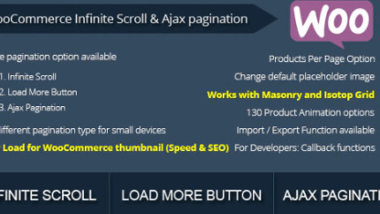 WooCommerce Infinite Scroll and Ajax Pagination&nbsp Latest