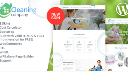Cleaning Services WordPress Theme + RTL&nbsp Latest