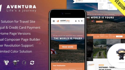 Aventura – Travel & Tour Booking System WordPress Theme&nbsp