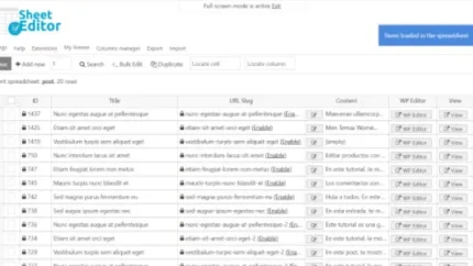 WP Sheet Editor – WooCommerce Products (Premium) Latest