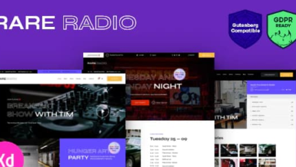 Rare Radio | Online Music Radio Station & Podcast WordPress Theme&nbsp Latest