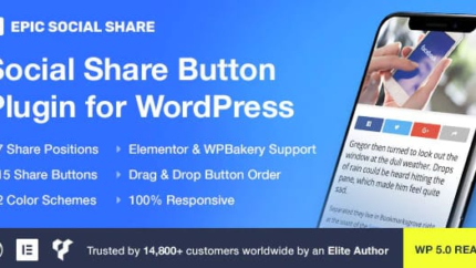 Epic Social Share Button for WordPress Latest