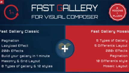 Fast Gallery Premium Wordpress Plugin