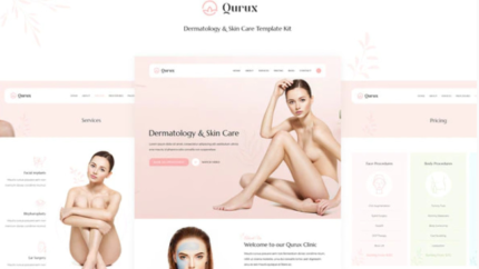 Qurux – Dermatology and Skin Care Template Kit&nbsp Latest