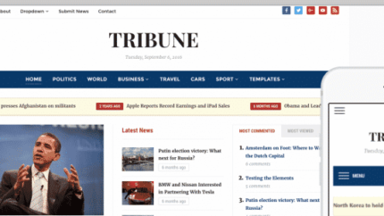WPZoom Tribune WordPress Theme&nbsp Latest