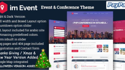 imEvent – Conference Landing Page HTML Template