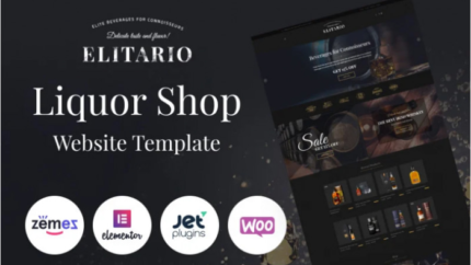 Elitario – Liquor Store WooCommerce Theme