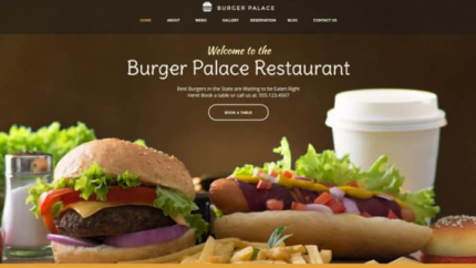 Burger Palace – Fast Food Restaurant WordPress Theme Latest