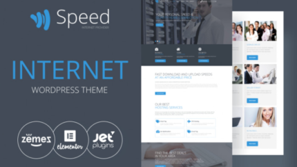 Speed – Internet Theme with Elementor Builder WordPress Theme Latest