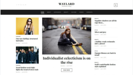 Waylard – Fashion Blog & Magazine WordPress Theme Latest