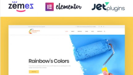 Rainbow’s Colors – Painting Company Responsive WordPress Theme Latest