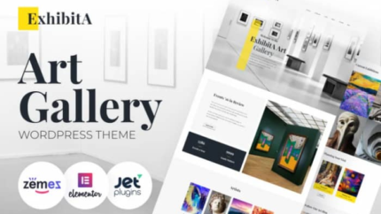 ExhibitA – Art Gallery Responsive WordPress Theme Latest