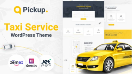 Pickup – Fast And Reliable Taxi Service Website WordPress Theme&nbsp Latest