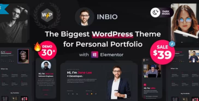 InBio – Personal Portfolio / Resume Theme Latest