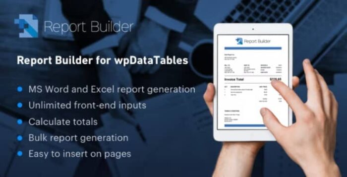 Report Builder add-on for wpDataTables Latest