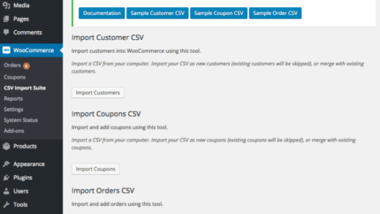 WooCommerce Customer/Order/Coupon CSV Import Suite&nbsp Latest